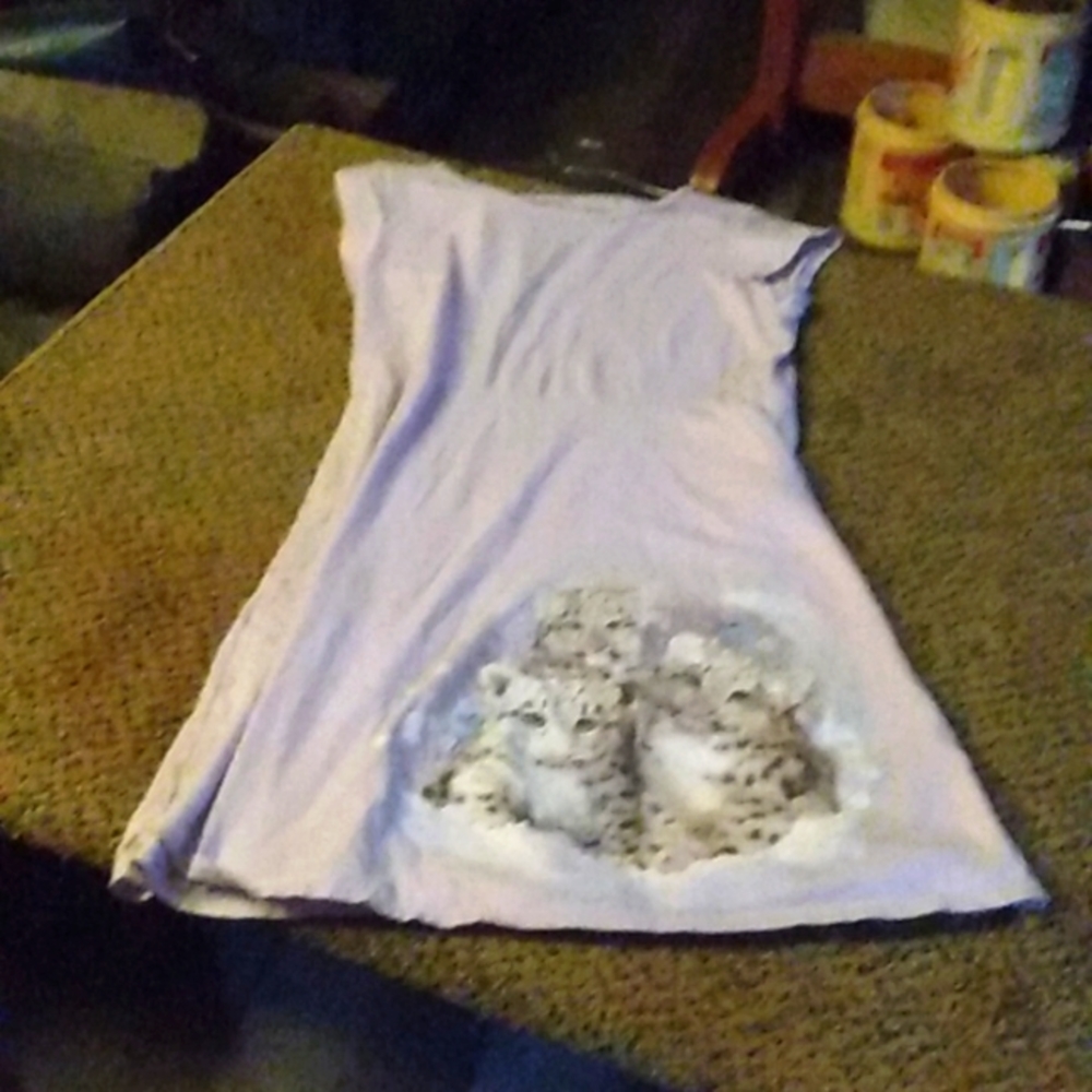 A cute purple night gown